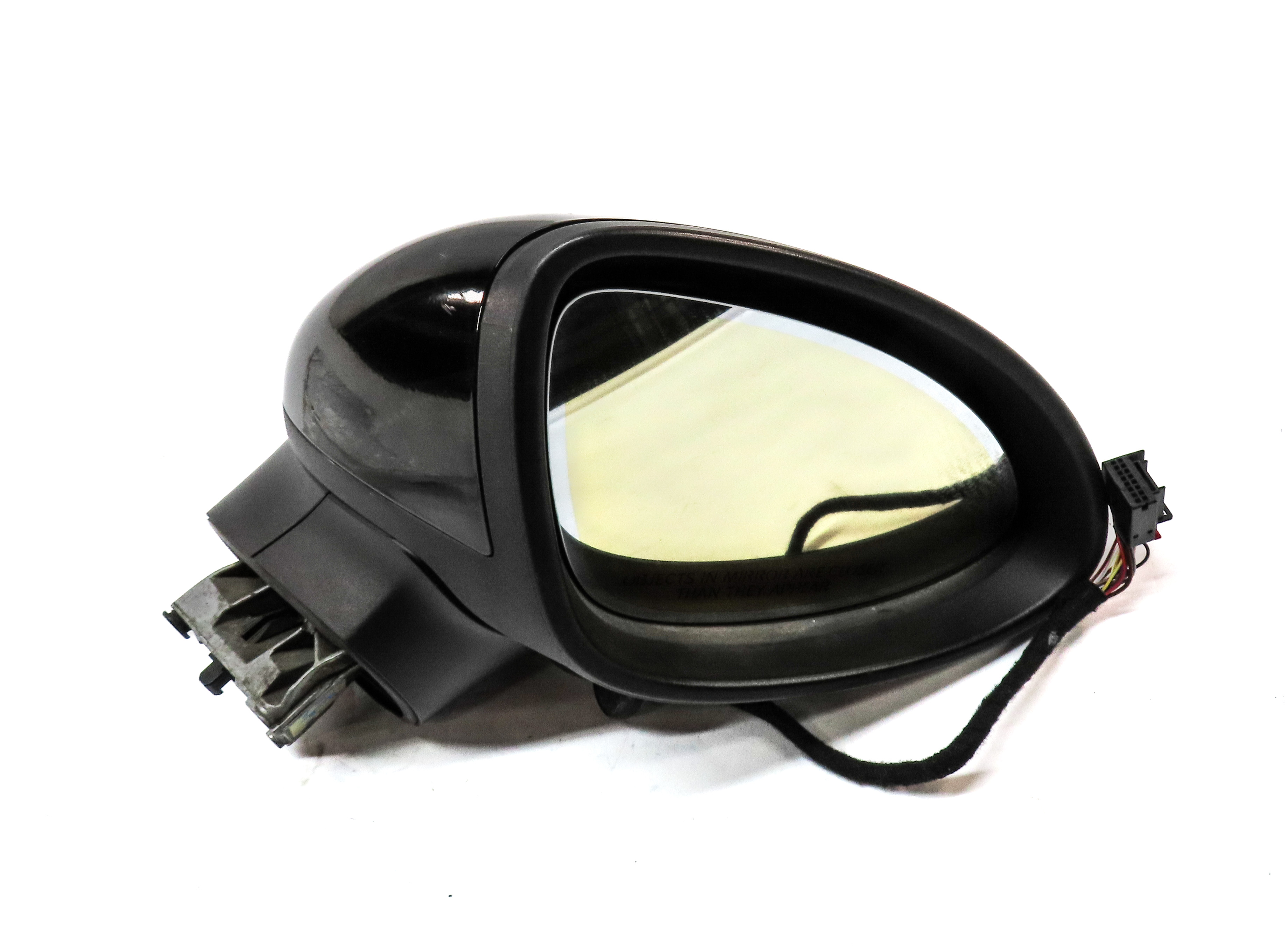 11-14 PORSCHE CAYENNE (958) RIGHT PFOLD HEAT MEMORY AUTODIM DOOR MIRROR (Black) — exact item pictured